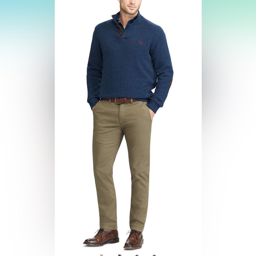 Men's Blue Ralph Lauren/Chaps Kent Three Button Sweater